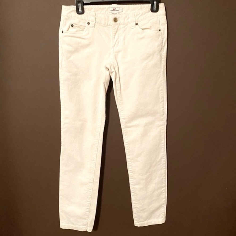 Vineyard Vines Cream Corduroy’s Size 0, Good Used Conditon